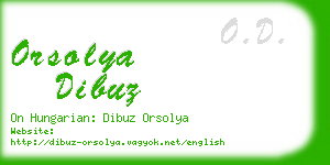 orsolya dibuz business card